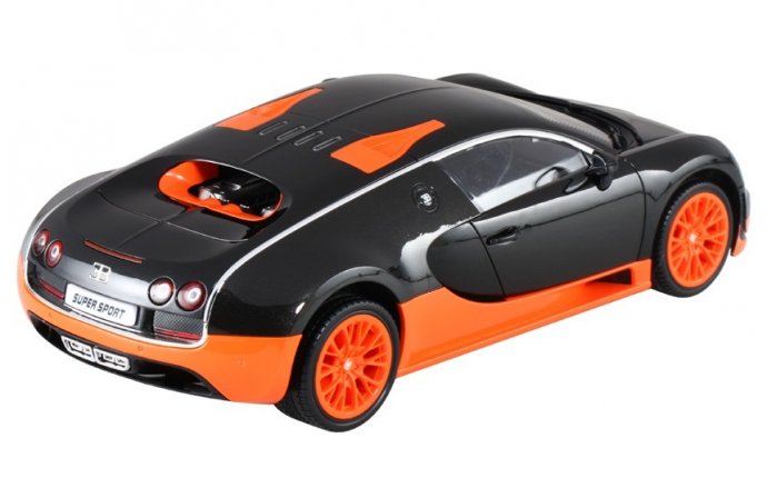 JinJun 1:16 Bugatti Veyron 16.4 Super Sport RC Model Car (Red & Black)