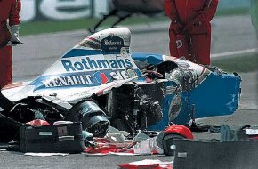 Ayrton Senna's death in this William after the crash