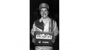 Photo: Mark Martin holding Busch box
