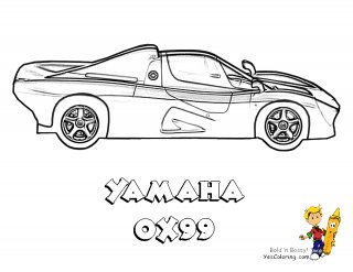Yamaha OX99-11 Racing Car Pics To Color at YesColoring